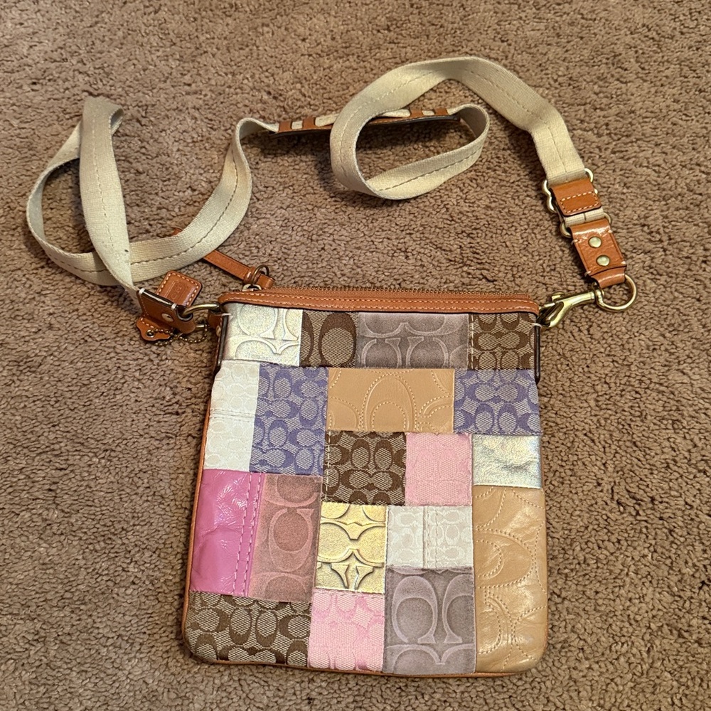 Authentic Coach Patchwork Crossbody Bag - image 2